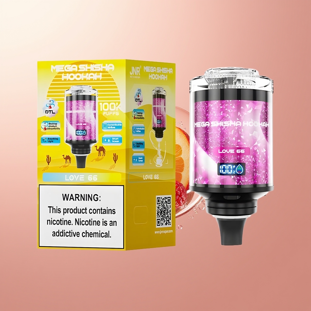 Love 66 JNR Mega Shisha Hookah 100K Desktop Compatibility