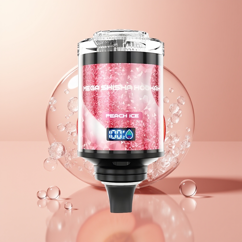 Peach Ice JNR Mega Shisha Hookah 100K Desktop 100000 Puffs
