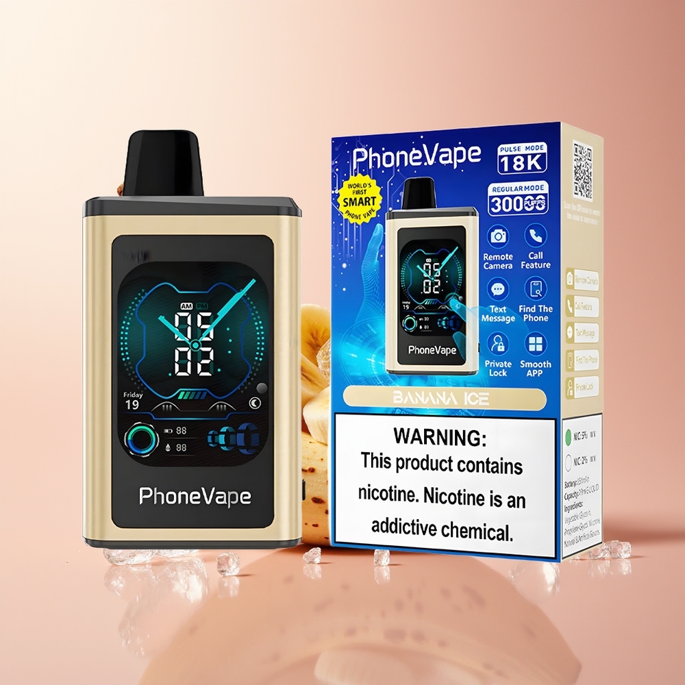 Banana Ice JNR PhoneVape 30000 puffs Turbo Mode Disposable Vape
