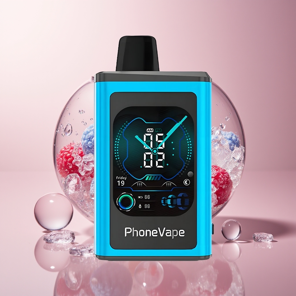 Blue Razz Ice JNR PhoneVape 30000 Turbo Disposable Vape