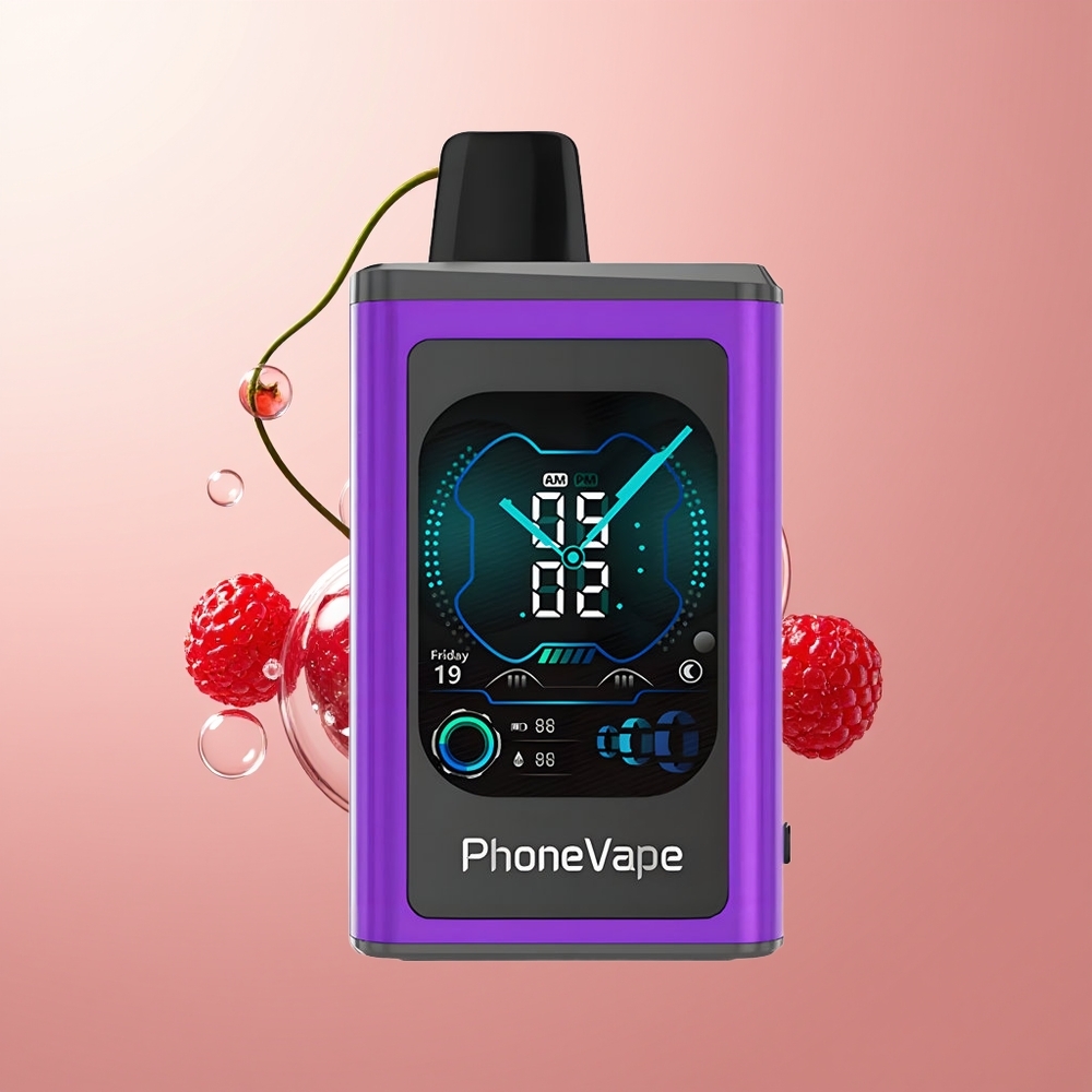 Cherry Strawberry Raspberry JNR PhoneVape Disposable 30000 puffs Turbo Mode