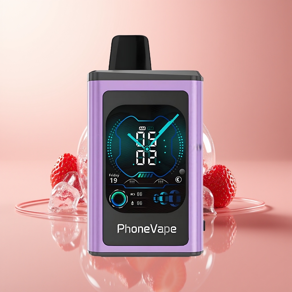 Strawberry Ice JNR PhoneVape 30000 Puffs Turbo Disposable Vape