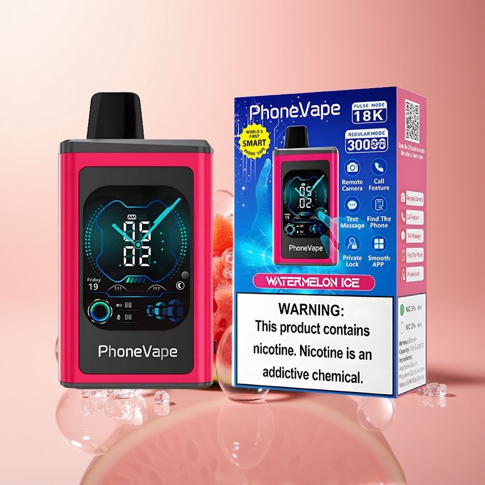 Watermelon Ice JNR PhoneVape 30000 puffs Turbo Disposable Vape