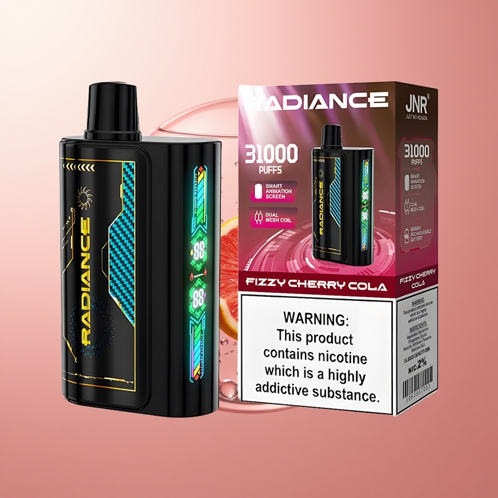 Fizzy Cherry Cola JNR Radiance 31000 Puffs Dual Mesh Coil