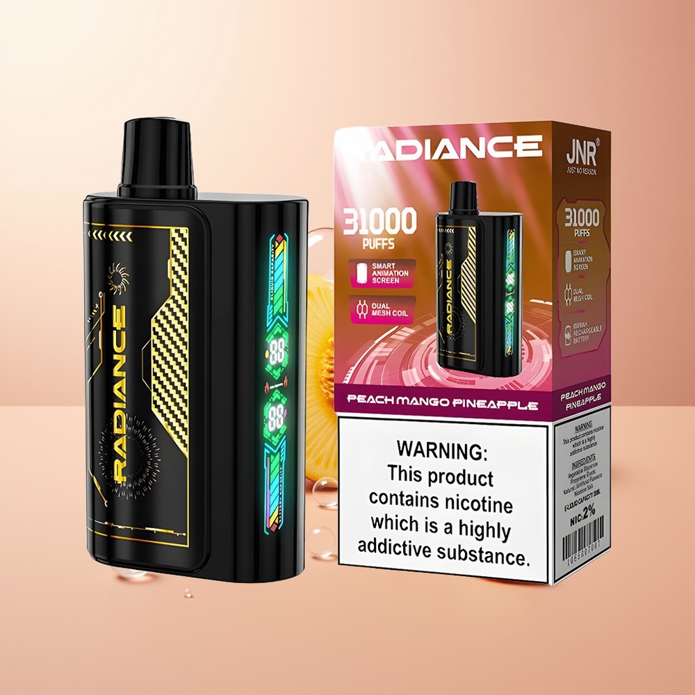 Peach Mango Pineapple JNR Radiance 31000 Puffs Dual Mesh Disposable Vape