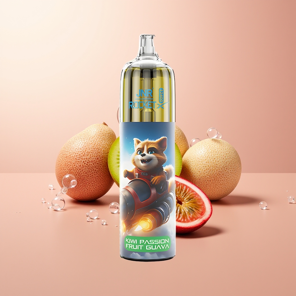 Kiwi Passion Guava JNR Rocket-X 12400 Puffs RGB Lights Disposable Vape
