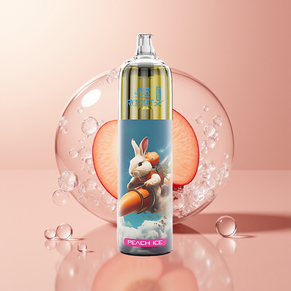 Peach Ice JNR Rocket-X 12400 Puffs RGB Lights