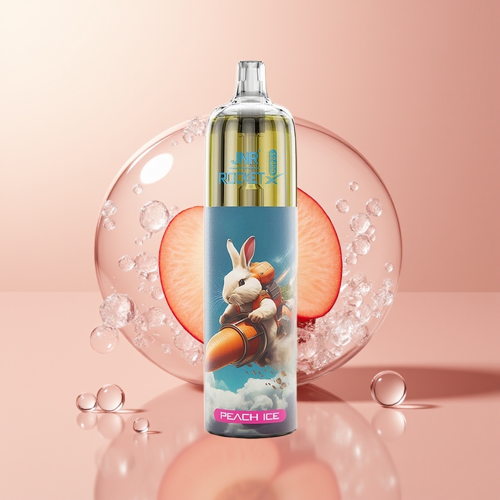 Peach Ice JNR Rocket-X 12400 Puffs RGB Lights