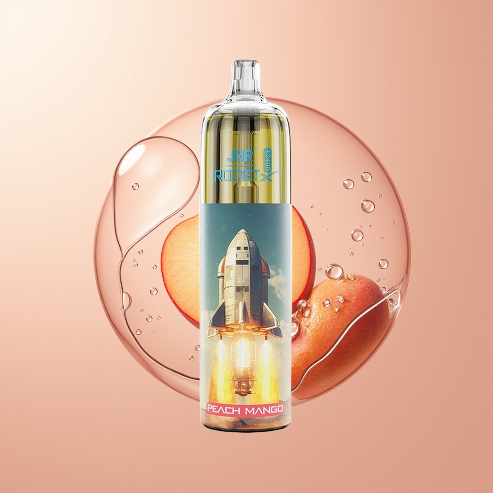 Peach Mango JNR Rocket-X 12400 Puffs Disposable Vape RGB Lights