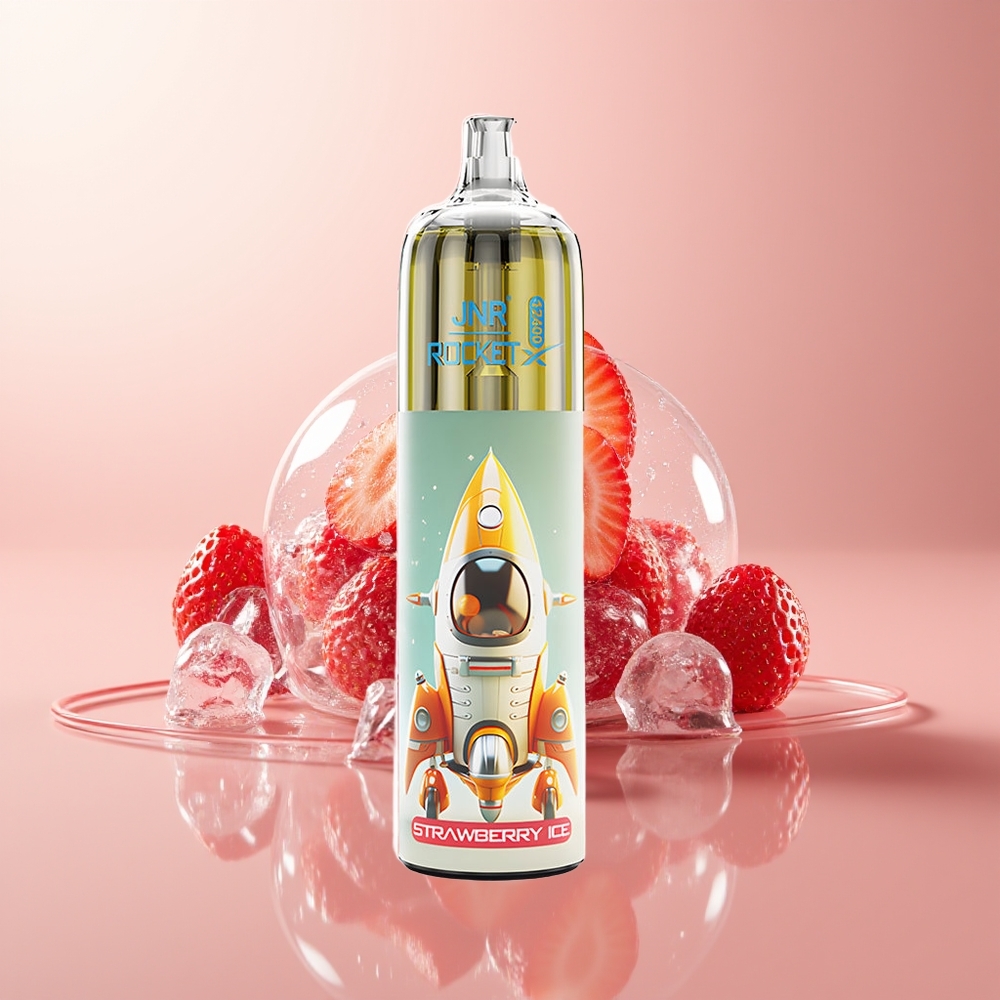 Strawberry Ice JNR Rocket-X 12400 Puffs RGB Lights Disposable Vape