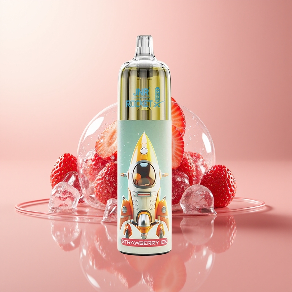 Strawberry Ice JNR Rocket-X 12400 Puffs RGB Lights Disposable Vape