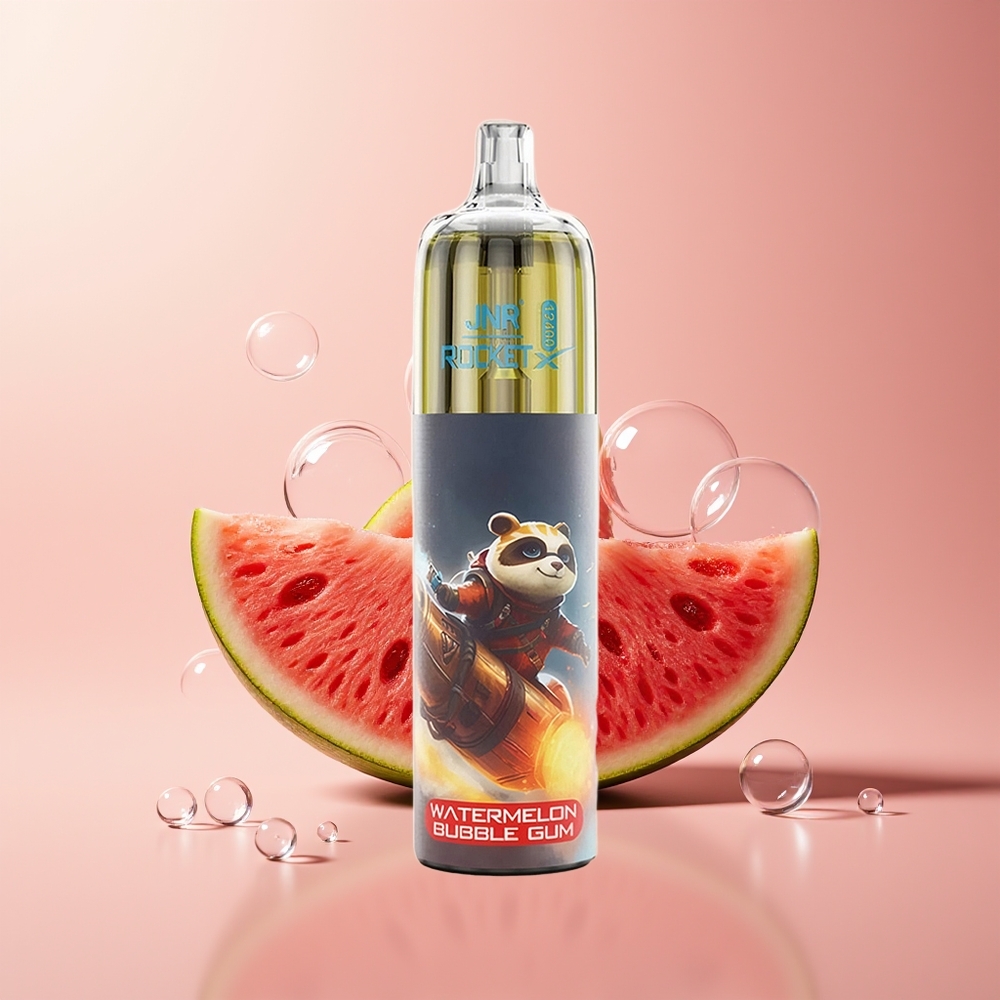 Watermelon Bubble Gum JNR Rocket-X 12400 Puffs RGB Lights
