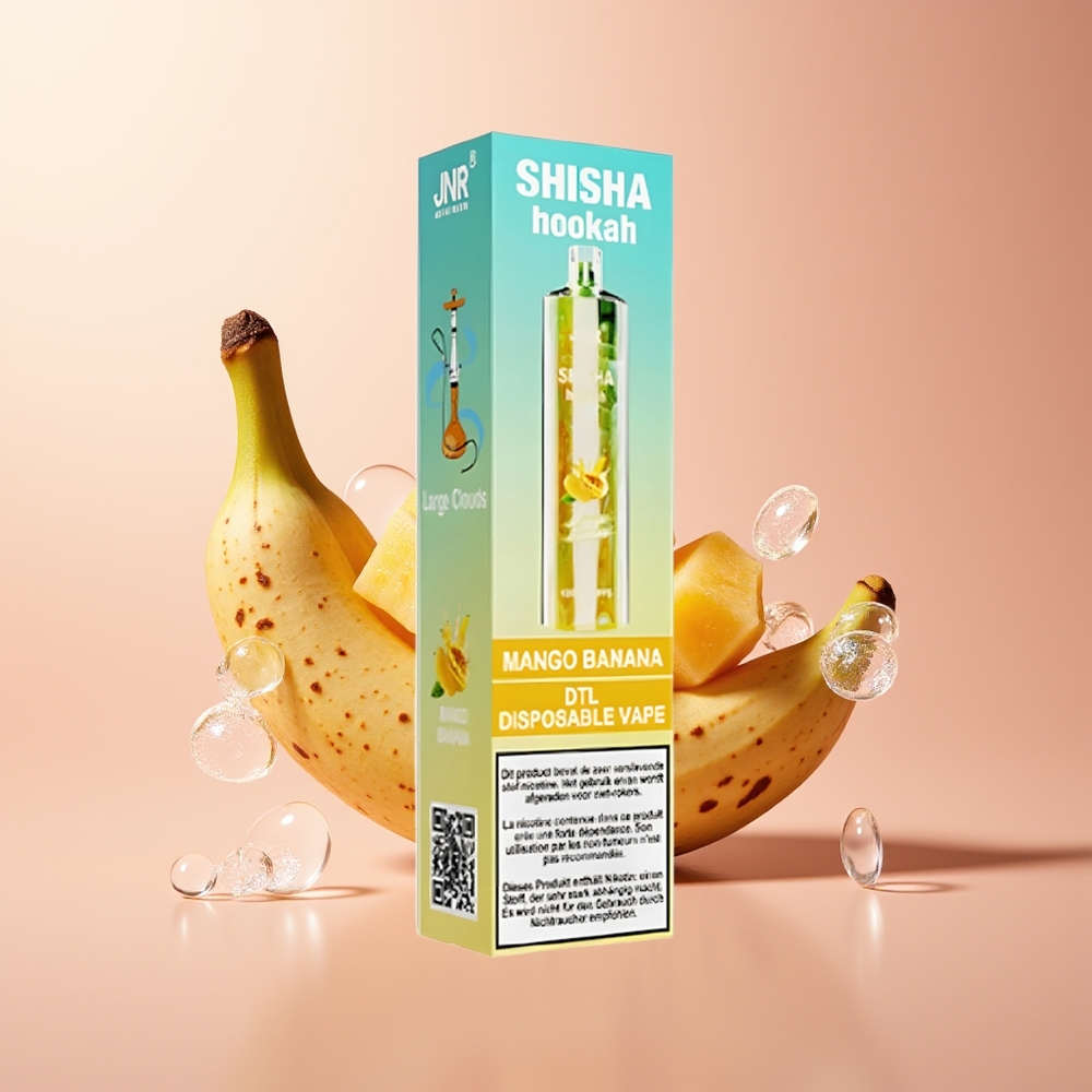 Mango Banana JNR Shisha Hookah 12000 Puffs Disposable Vape with 750mAh Battery