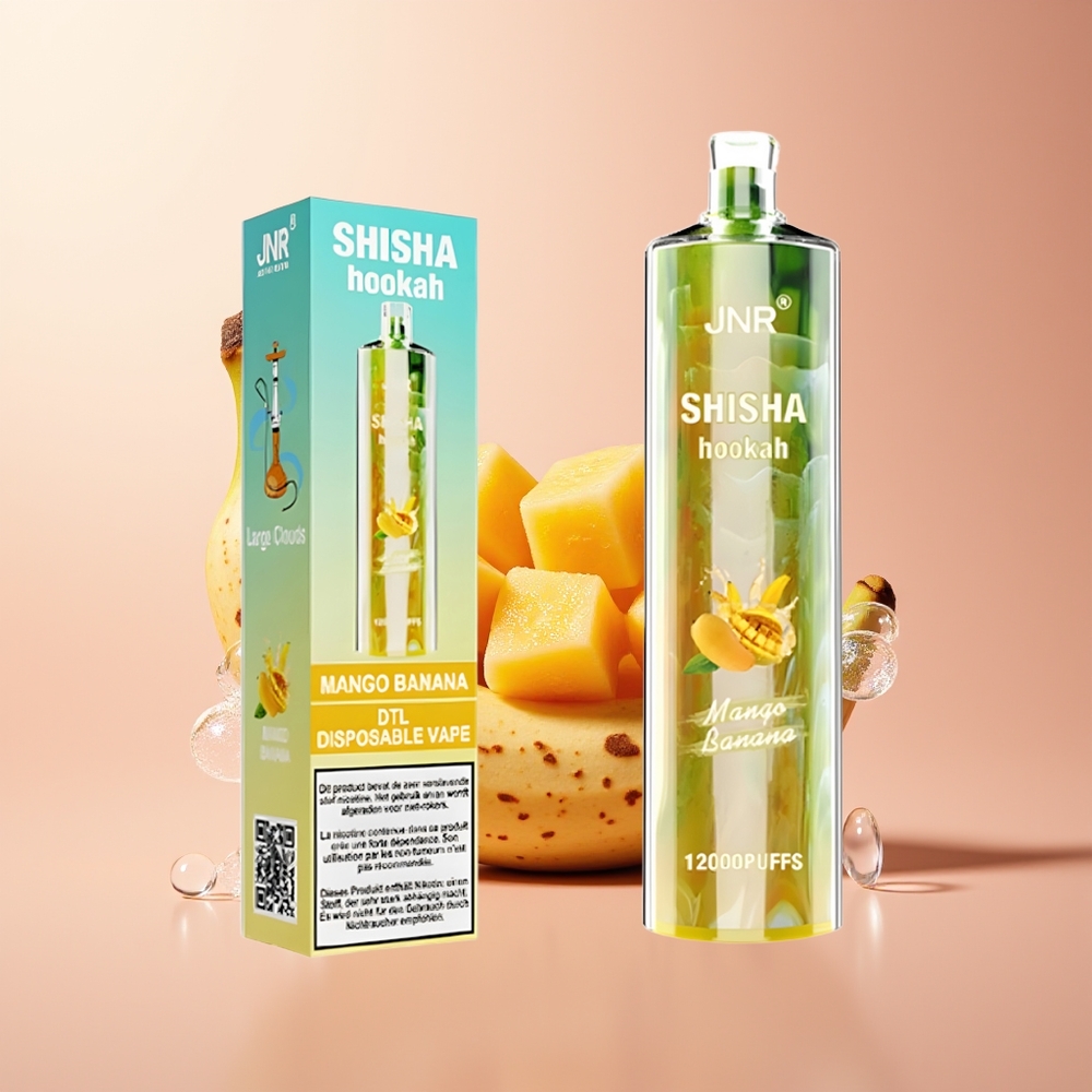 Mango Banana JNR Shisha Hookah 12000 Puffs Disposable Vape with 750mAh Battery