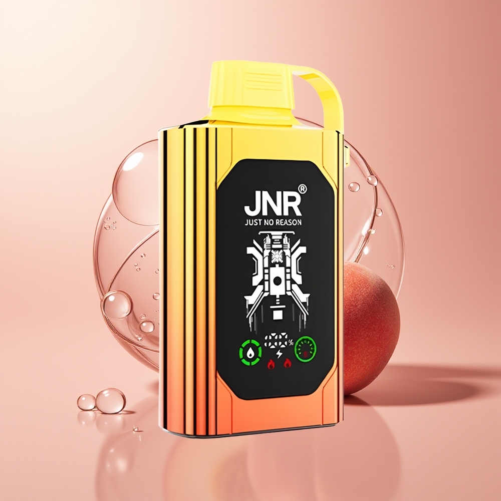 Juicy Peaches JNR Shisha Hookah Box 20500 Puffs Dual Mesh Coil