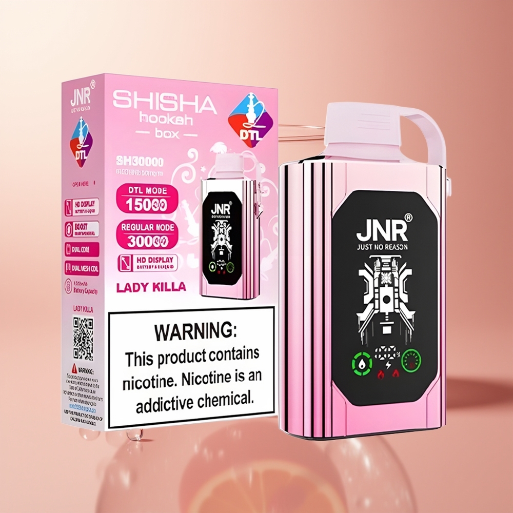 Lady Killa JNR Shisha Hookah Box 20500 Puffs Disposable Vape HD Display
