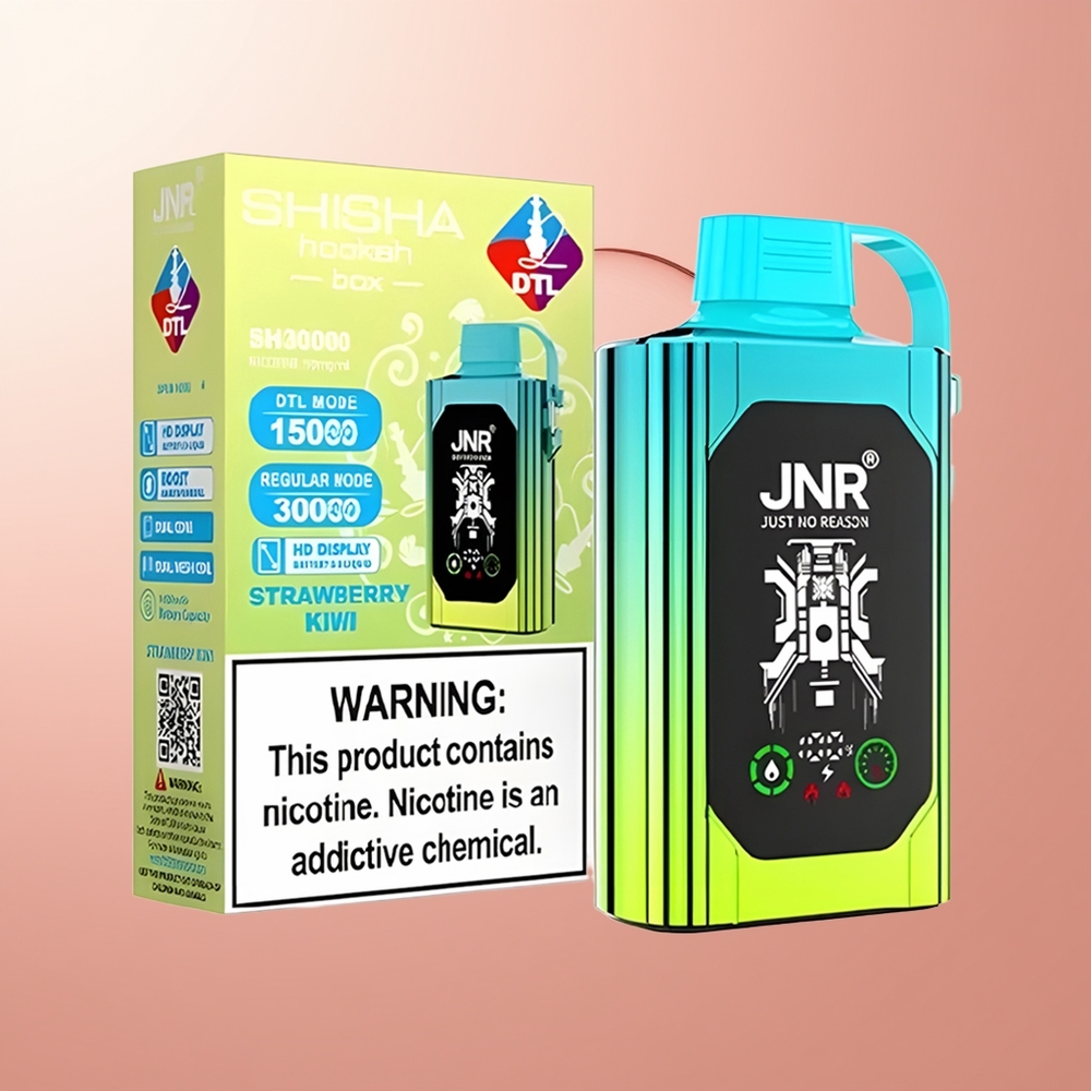 Strawberry Kiwi JNR Shisha Hookah Box 20500 Puffs Disposable Vape