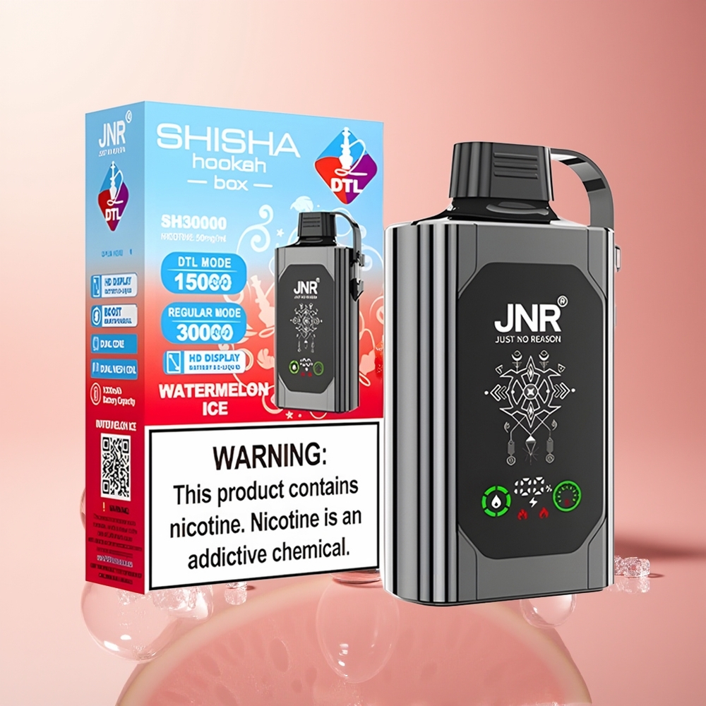 Watermelon Ice JNR Shisha Hookah Box 20500 Puffs HD Display