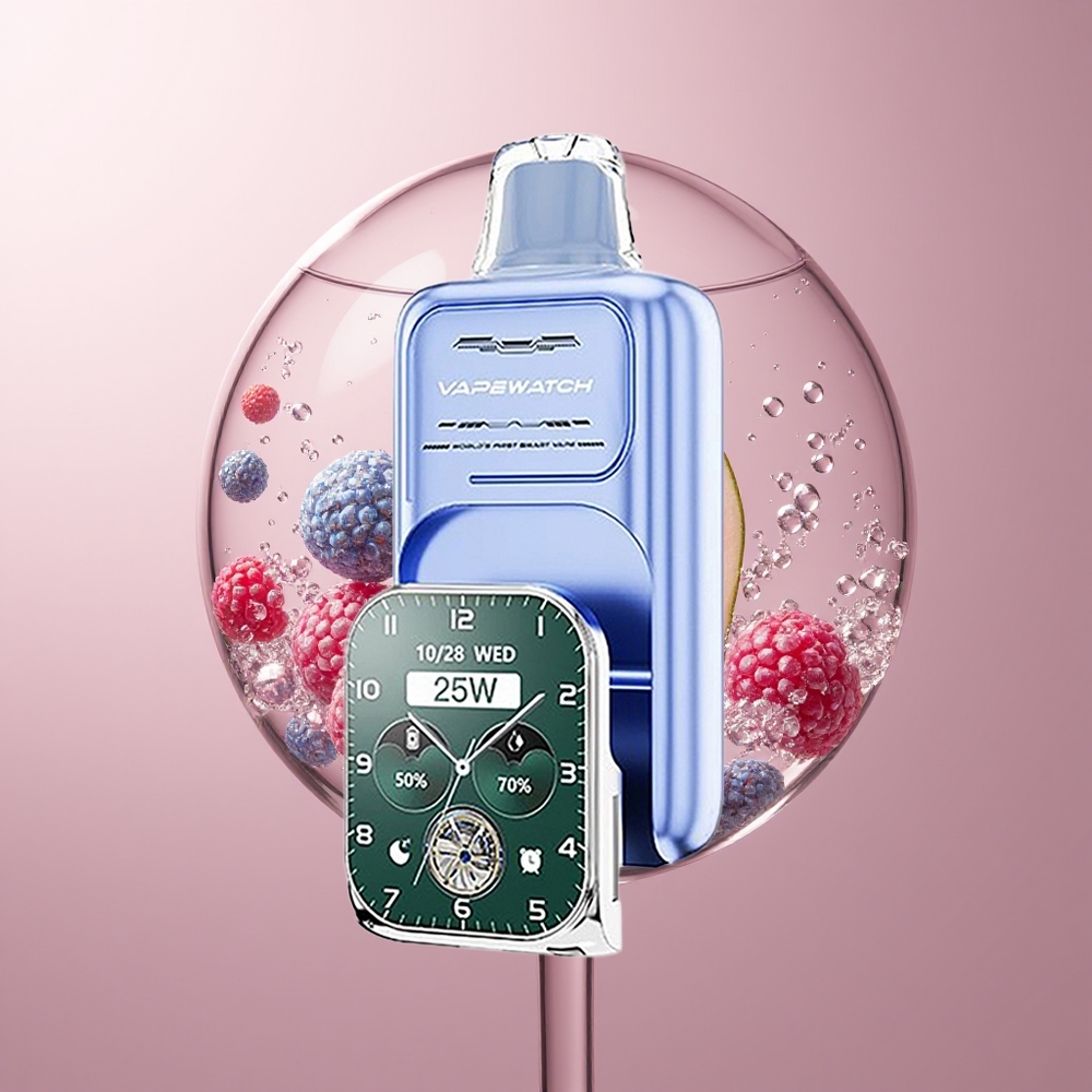 Blue Razz Ice JNR VapeWatch 30000 Puffs Dual Mesh Coil