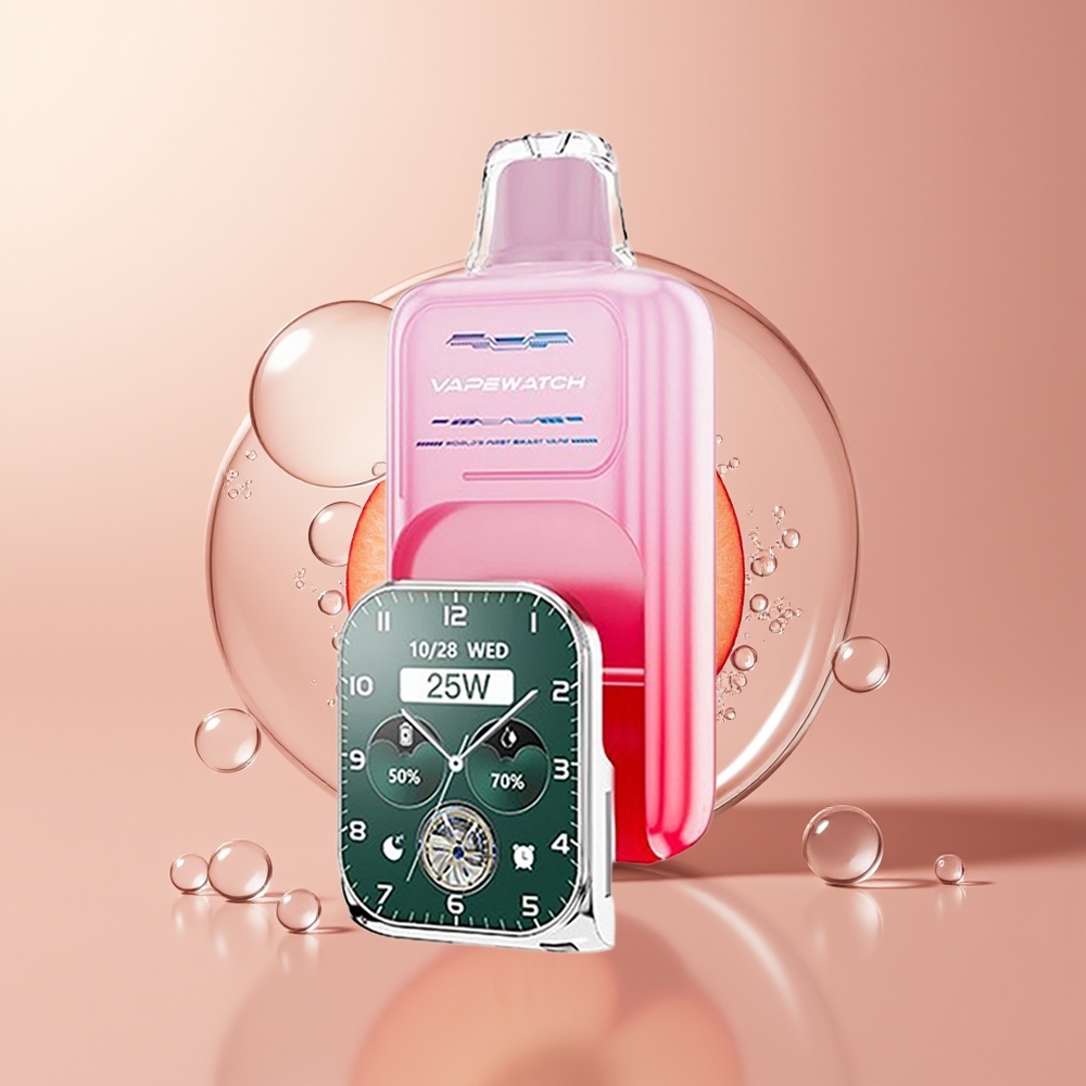 Georgia Peach JNR VapeWatch 30000 Puffs Dual Mesh Coil