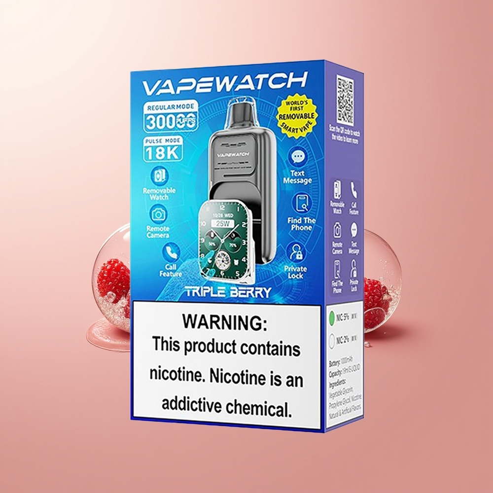 Triple Berry JNR VapeWatch 30000 Puffs Dual Mesh Coil
