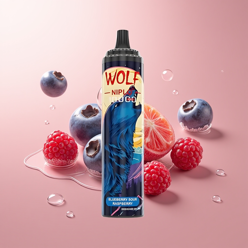 Blueberry Sour Raspberry JNR Wolf Niplo 10000 Puffs Type-C Fast Charging