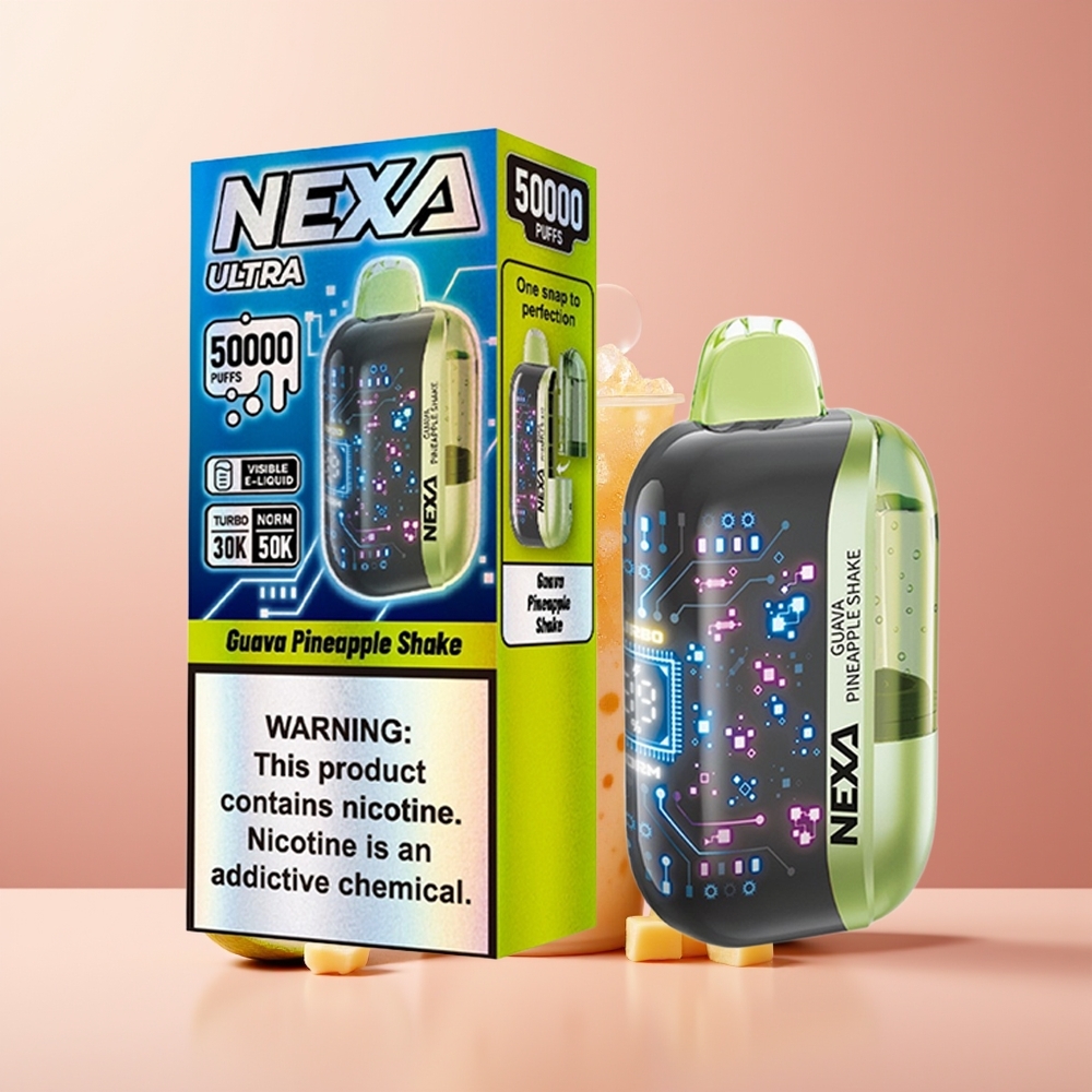 Guava Pineapple NEXA Ultra 50000 Puffs Disposable Vape 3D Curved Screen