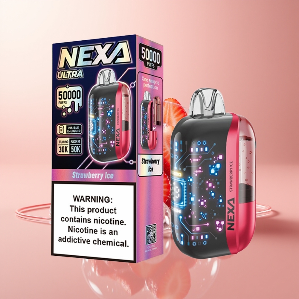 Strawberry Ice NEXA Ultra 50000 Puffs 20ml Disposable Vape
