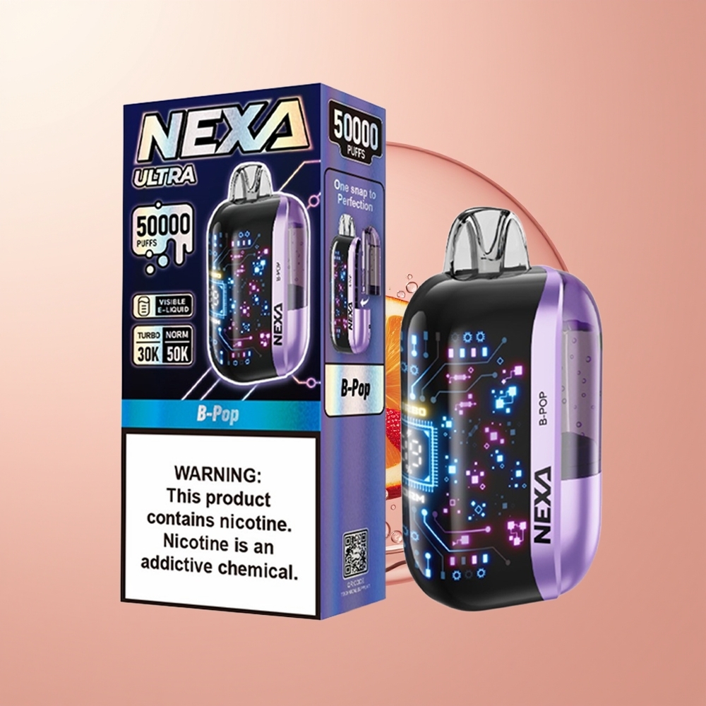 Strawberry Ice NEXA Ultra B-Pop 50K Type-C Disposable Vape