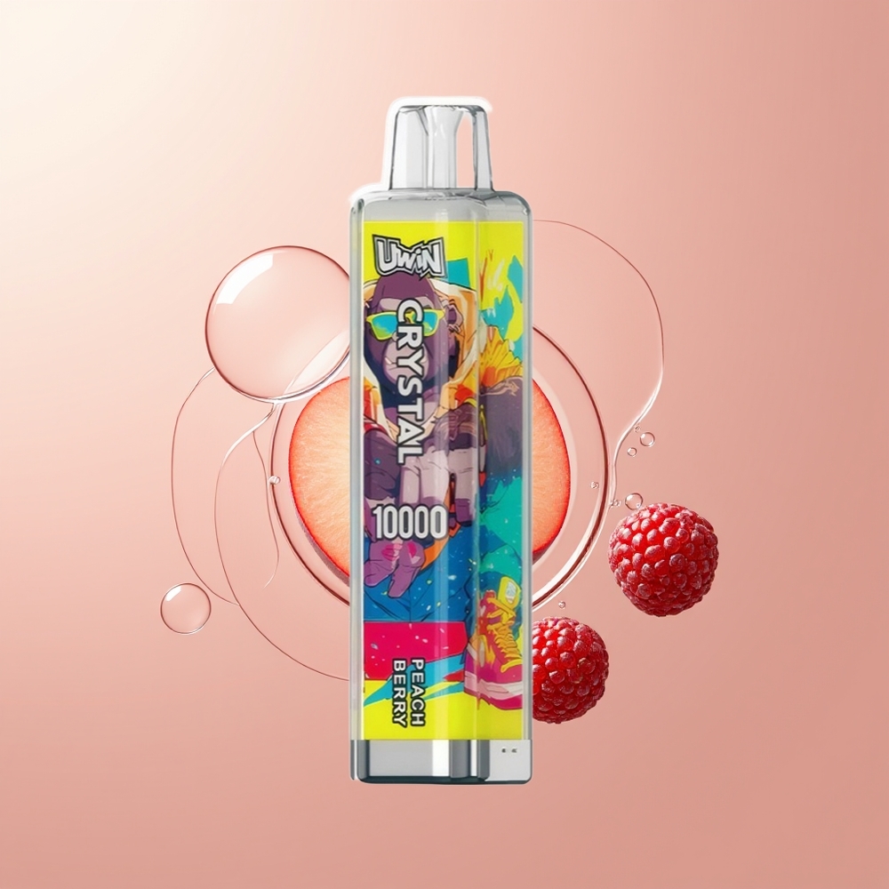 Peach Berry Uwin Crystal 10000 Puffs RGB