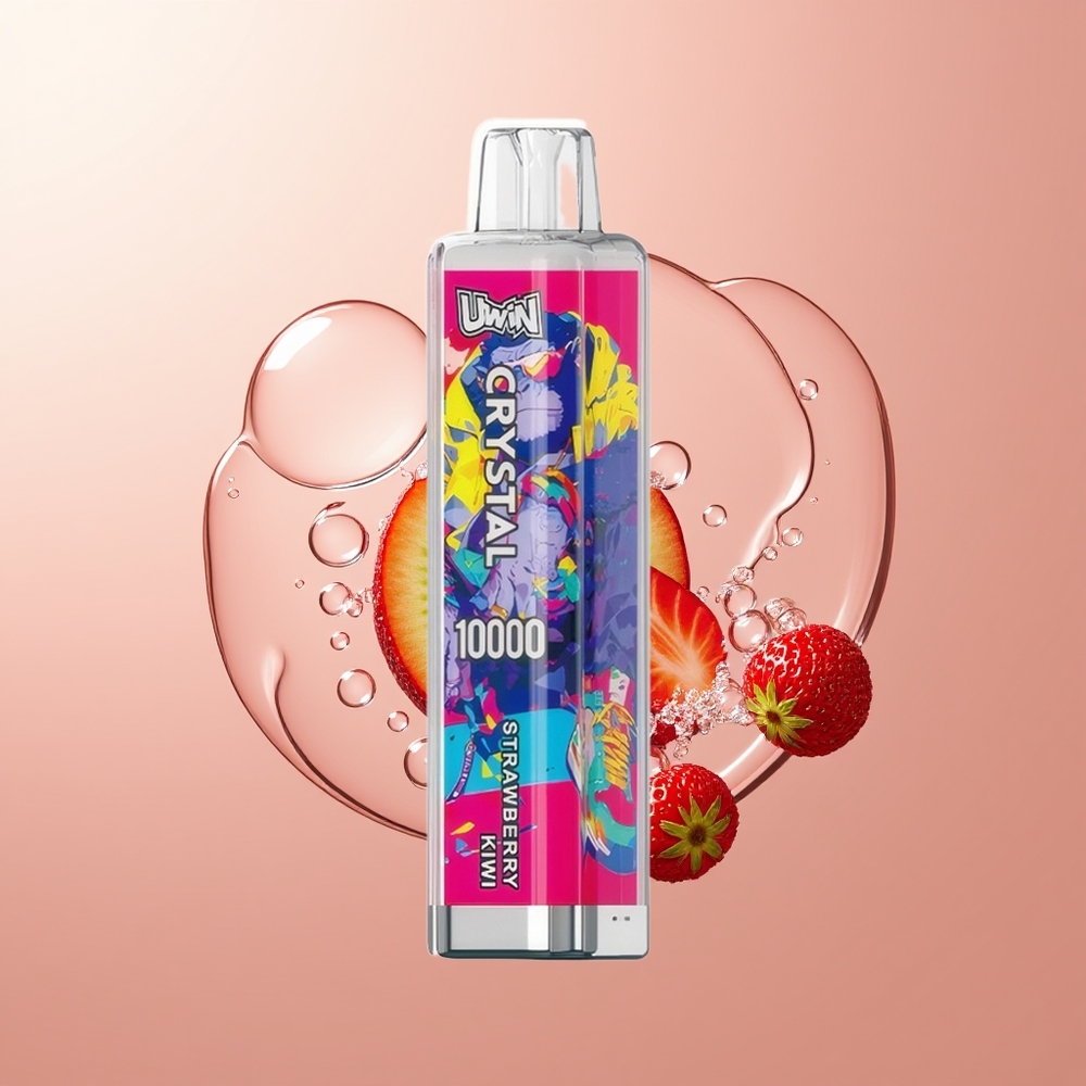 Strawberry Kiwi Uwin Crystal 10000 Puffs RGB Lights