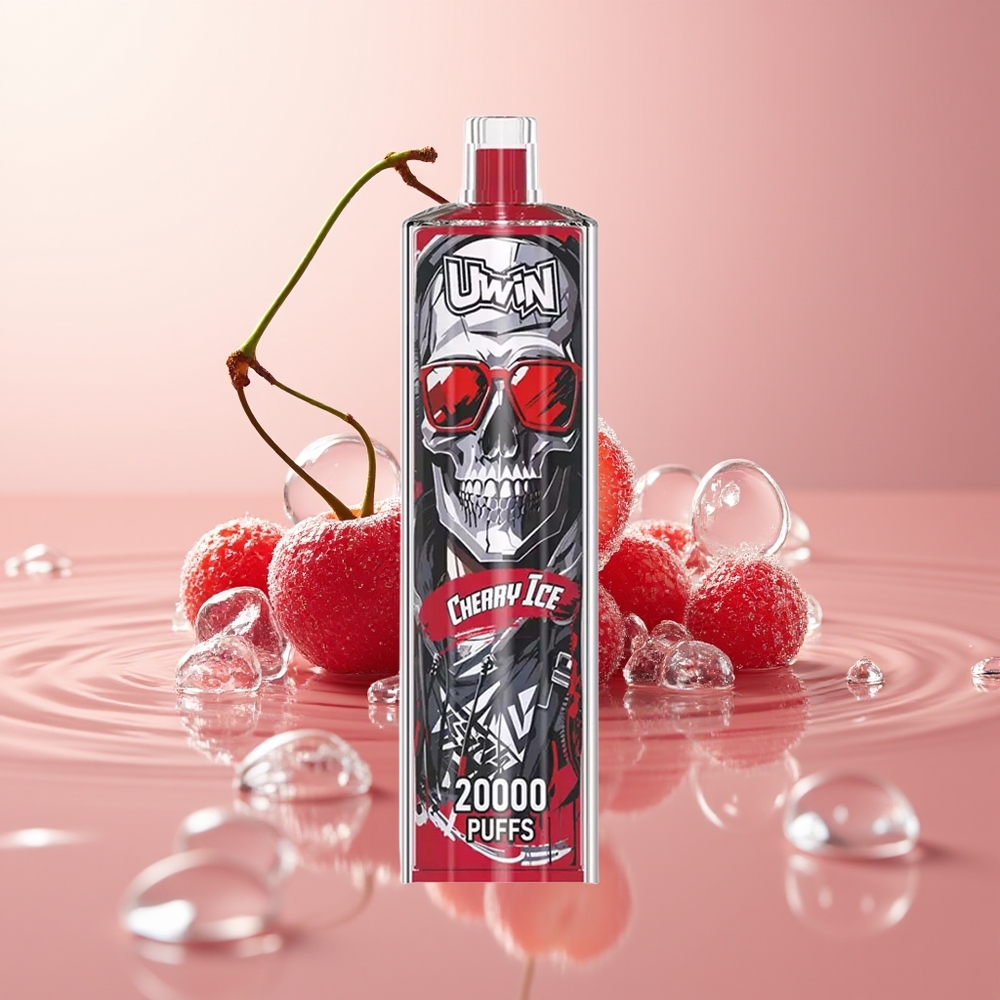Cherry Ice Uwin Shisha Hookah Crystal 20000 Puffs Rechargeable Mesh Coil
