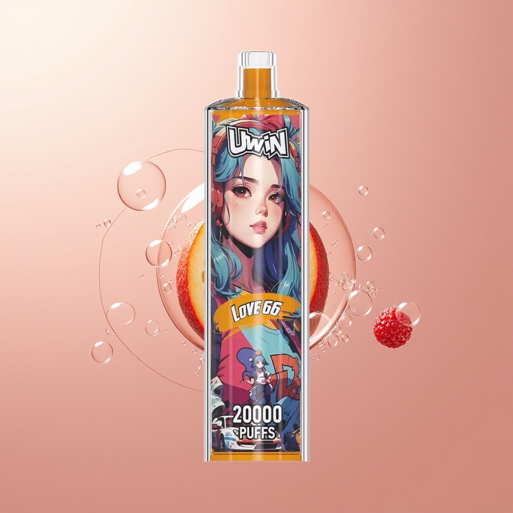 Love 66 Uwin Shisha Hookah Crystal 20000 Puffs DTL