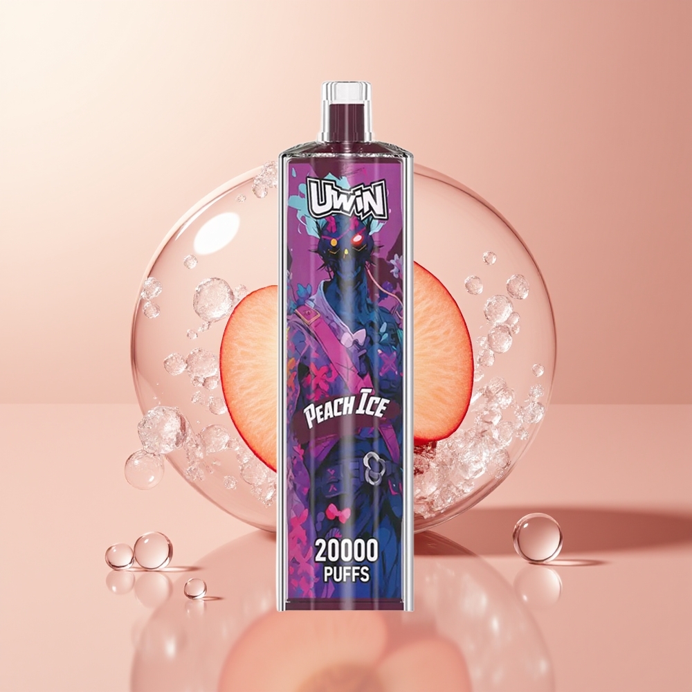 Peach Ice Uwin Shisha Hookah Crystal 20000 Puffs Mesh Coil