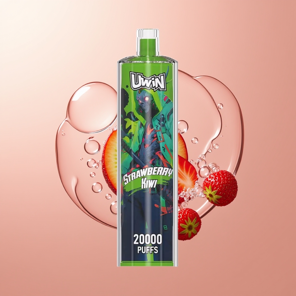 Strawberry Kiwi Uwin Shisha Hookah Crystal 20000 Puffs Mesh Coil