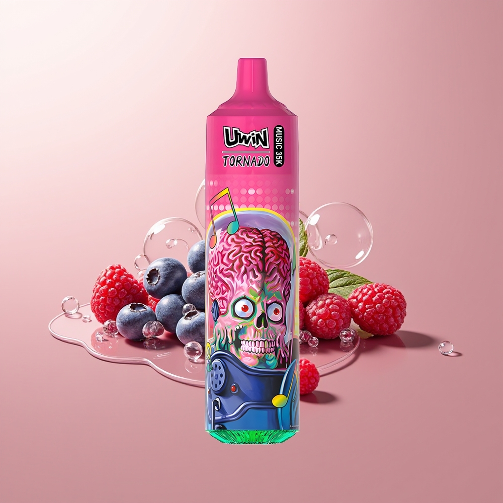 Blueberry Raspberry Uwin Tornado 35K Music 35,000 Puffs Type-C