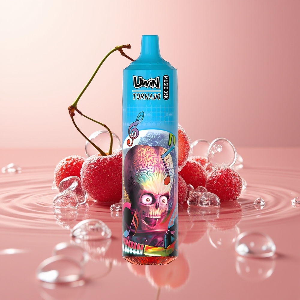 Cherry Ice Uwin Tornado 35K Music Disposable Vape 600mAh