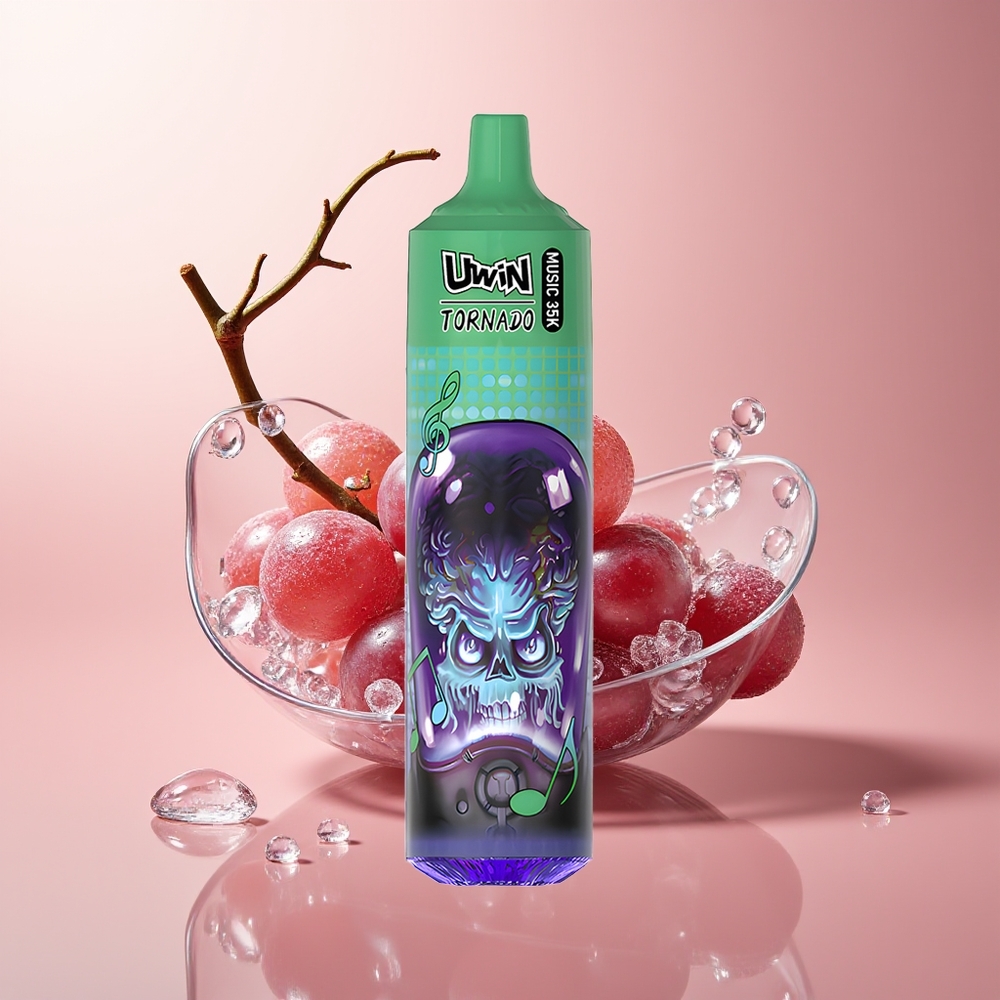 Grape Ice Uwin Tornado 35K Music Disposable Vape 35K Puffs