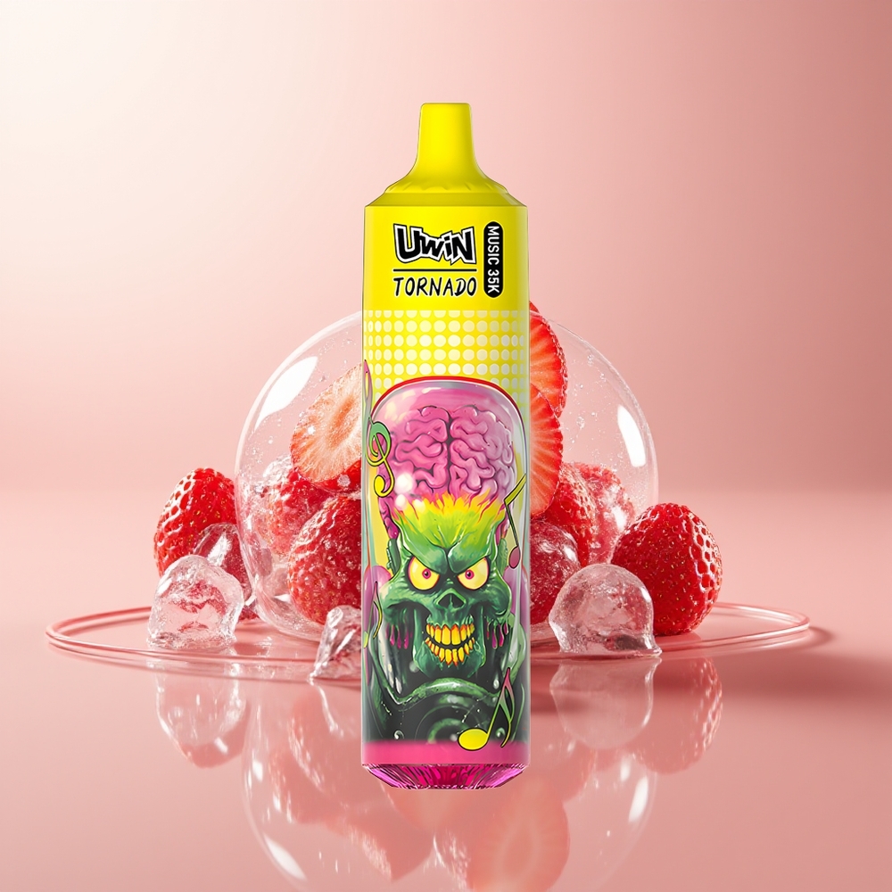 Strawberry Ice Uwin Tornado 35K Music 35,000 Puffs Type-C
