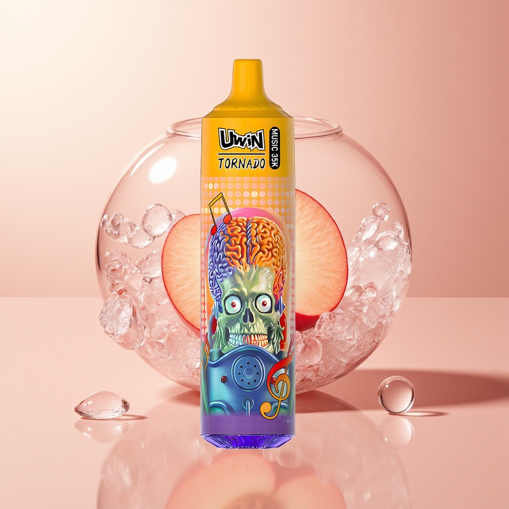 Summer Peach Ice Uwin Tornado 35K Music Disposable Vape