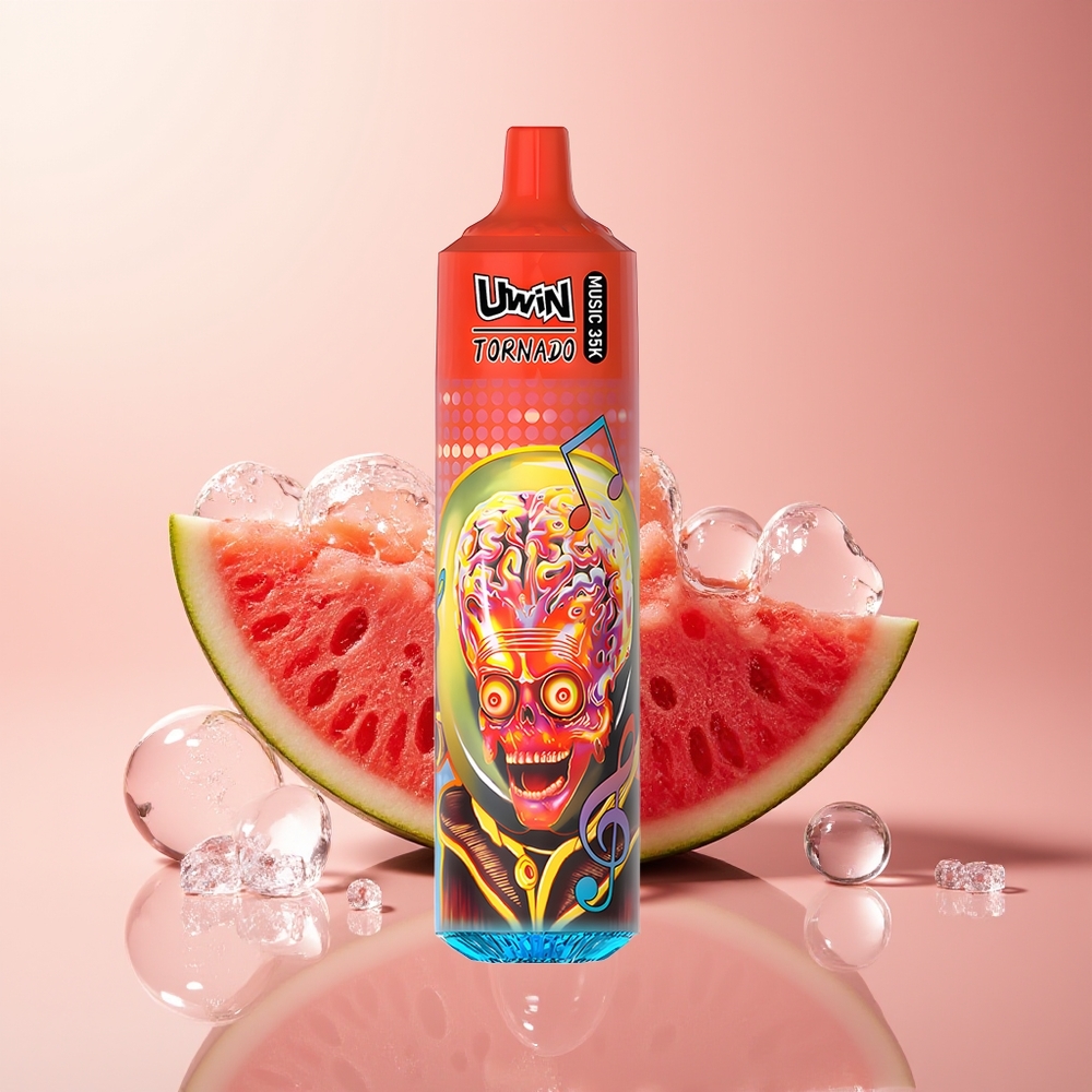 Watermelon Ice Uwin Tornado 35K Music Disposable Vape 35000 Puffs