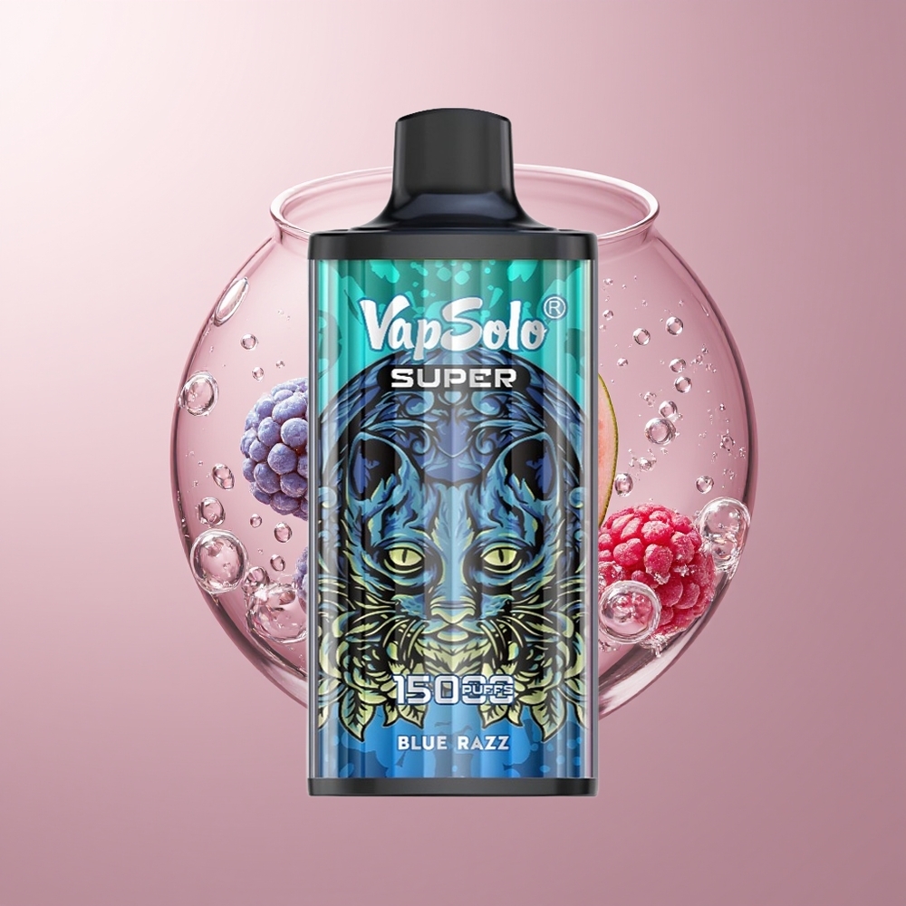 Blue Razz Vapsolo Super 15000 Puffs 40ml Disposable Vape