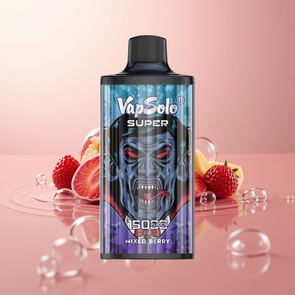Mixed Berries Vapsolo Super 15000 Puffs 40ml Disposable Vape