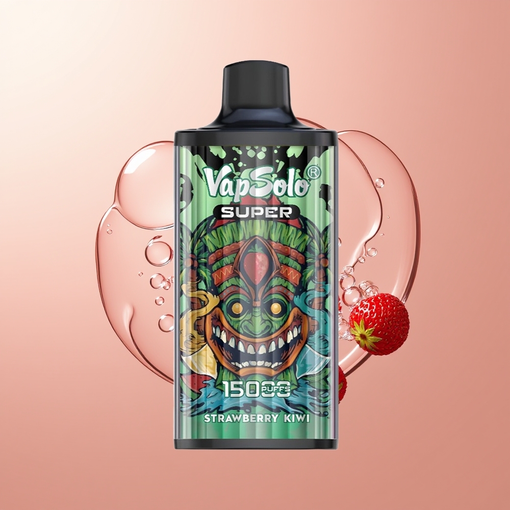 Strawberry Kiwi Vapsolo Super Puffs 15000 Type-C