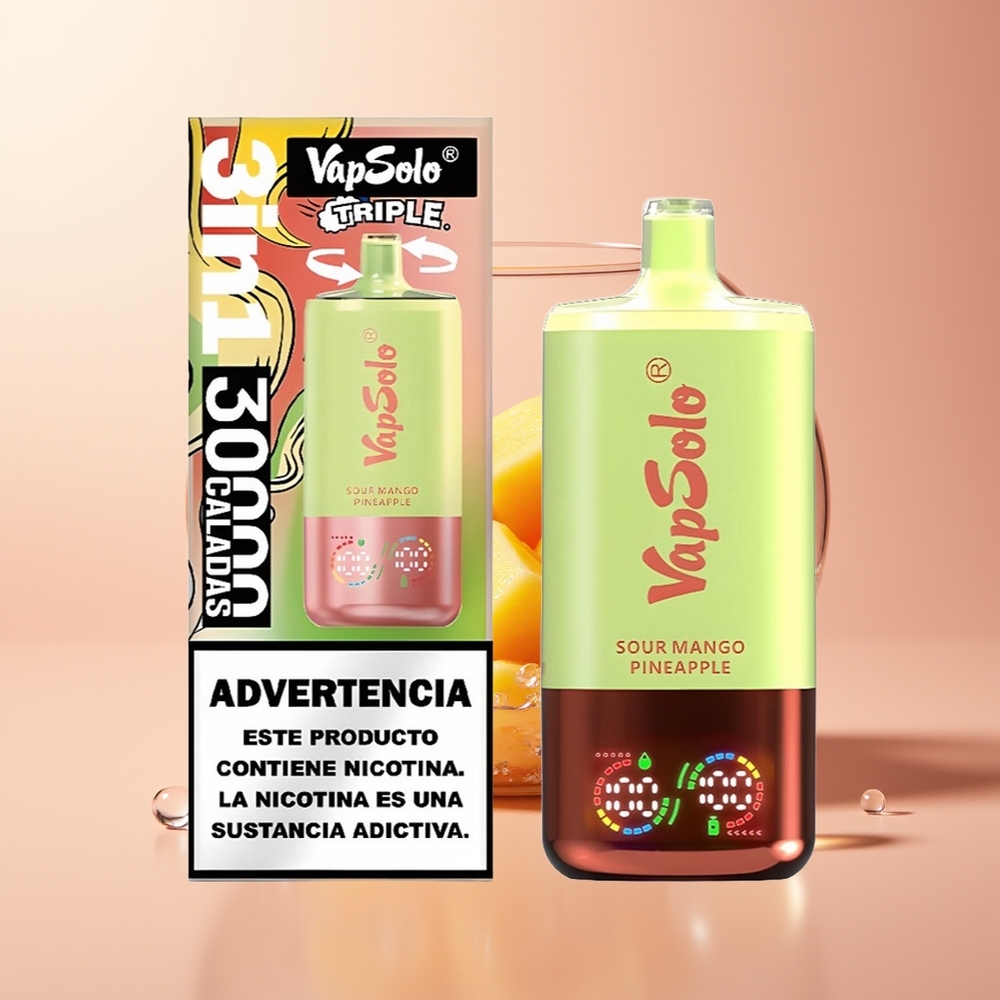 Sour Mango Pineapple Vapsolo Triple 30000 Puffs Disposable Vape