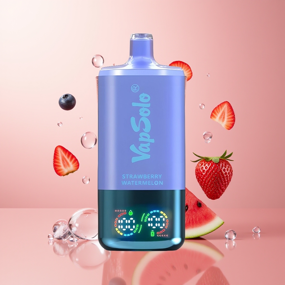 Strawberry Watermelon & Blueberry Ice VapSolo Triple 30000 Puffs Type-C