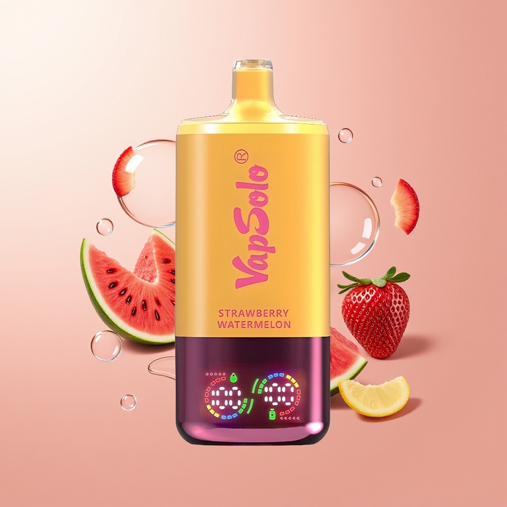 Strawberry Watermelon & Lemon Peach Vapsolo Triple 30000 Puffs 40ml