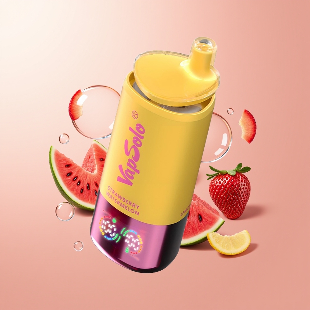 Strawberry Watermelon & Lemon Peach Vapsolo Triple 30000 Puffs 40ml