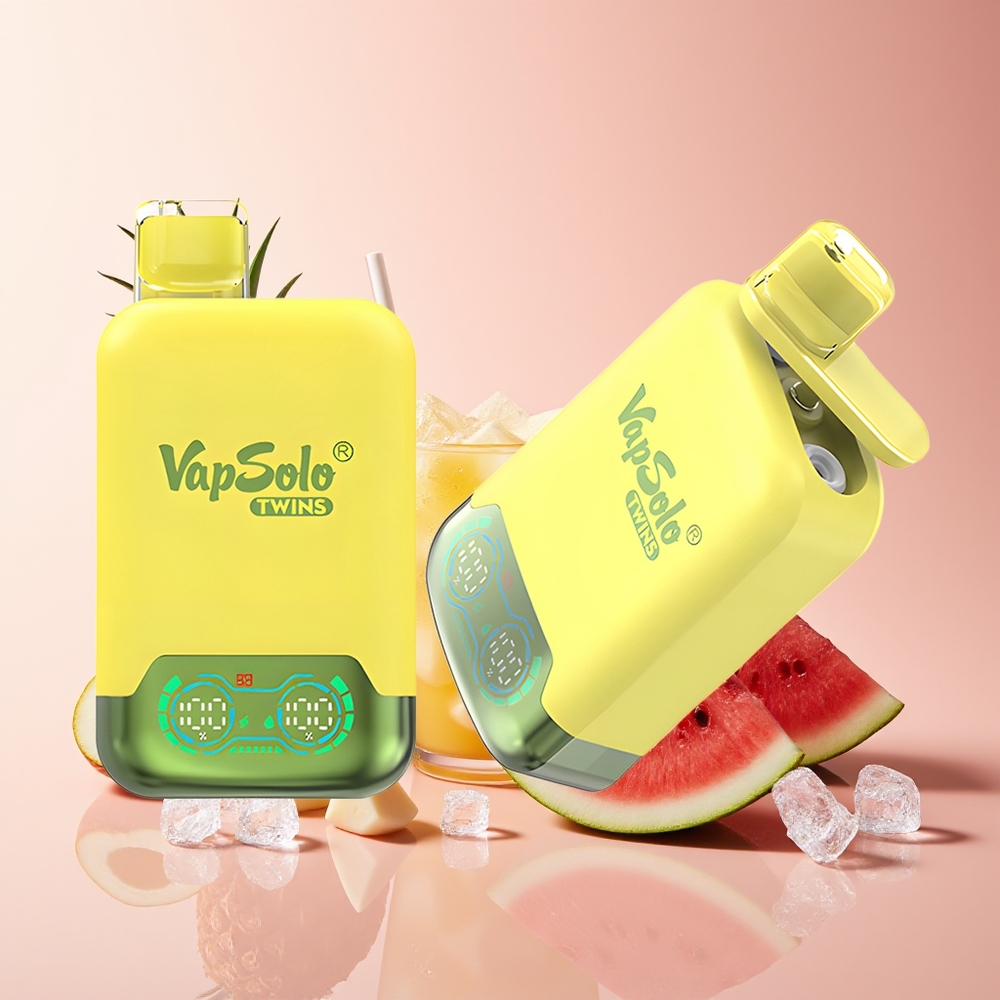 Pineapple Coconut & Watermelon Ice Vapsolo Twins 20000 Puffs Dual Tank Type-C