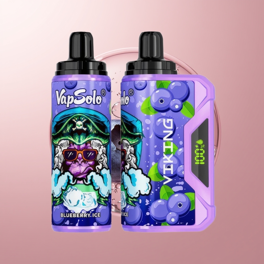 Blueberry VapSolo VIKING 12000 Puffs 22ml Disposable Vape